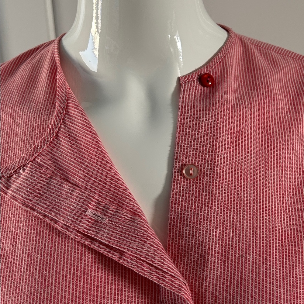 Vintage Hi Georgie! Asymmetrical Button Down S/M - Picture 4 of 14